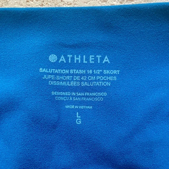 Athleta Salutation Stash Pocket Skort 16.5” size L - Picture 3 of 5